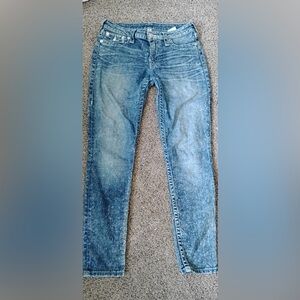 True Religion Men's Light Blue Skinny Jeans